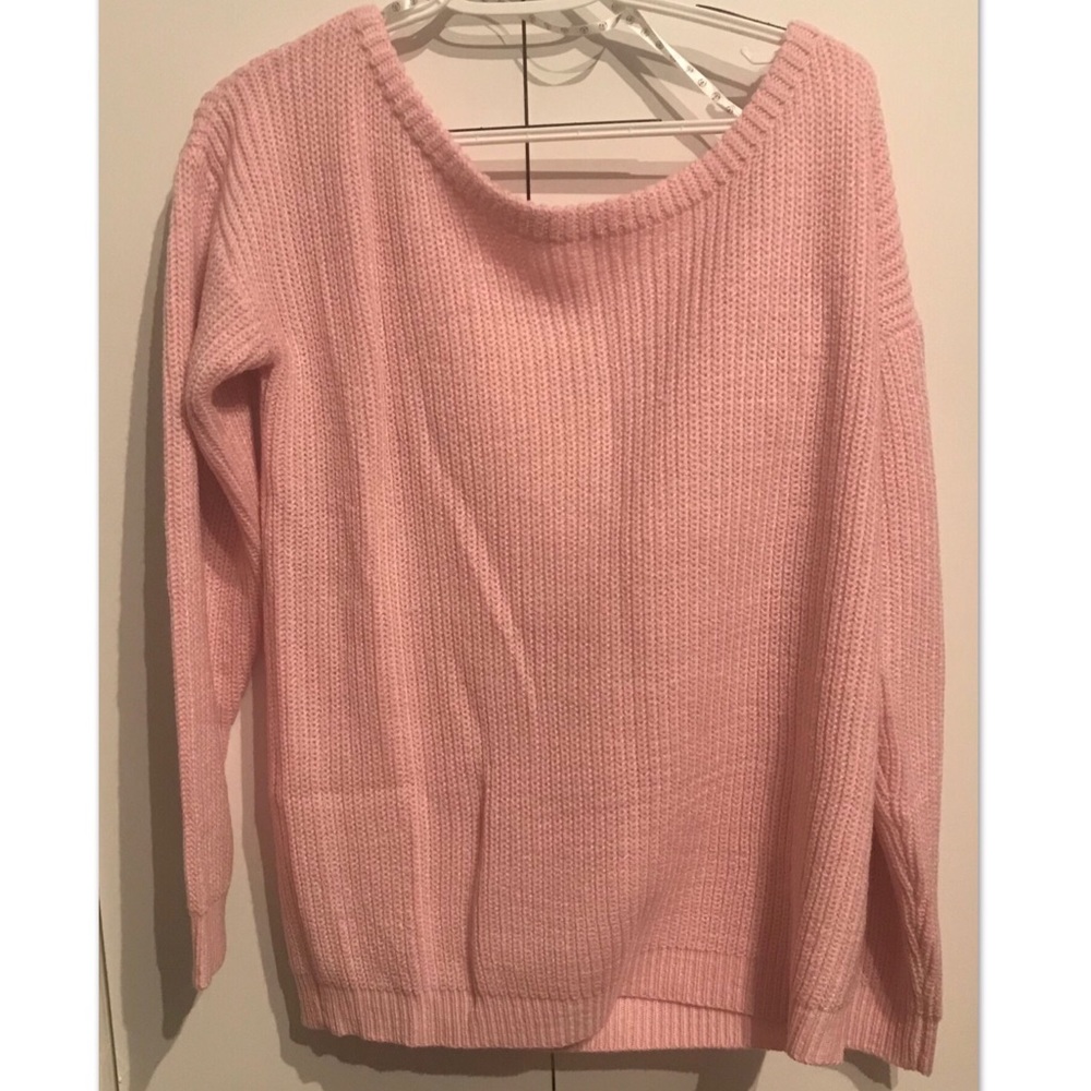 Missguided Slouchy Comfy Pink Sweater